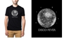 LA Pop Art Men's Premium Blend Word Art Disco Ball T-shirt